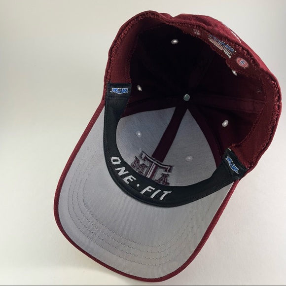 Texas A&M Youth Fitted Cap. Top of the World Fitted Cap Maroon Aggies Licensed - Picture 8 of 12